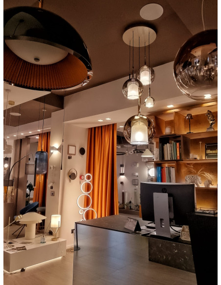 SOSPENSIONE GLO LARGE RAME SPECCHIATO