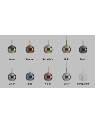 SOSPENSIONE GLO LARGE BRONZO SPECCHIATO