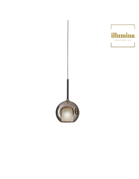 SOSPENSIONE GLO MINI NERO SPECCHIATO