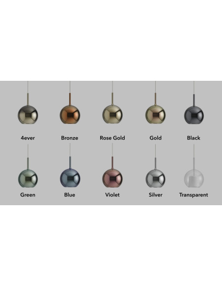 SOSPENSIONE GLO MINI NERO SPECCHIATO