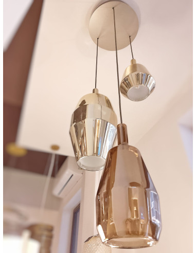 SOSPENSIONE MOM SMALL BRONZO SPECCHIATO
