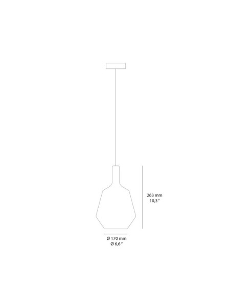 SOSPENSIONE MOM FATTY ORO SPECCHIATO