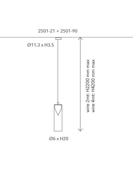 SOSPENSIONE ICONICA SHORT CROMO