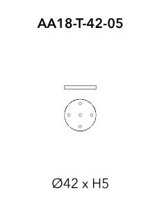 ROSONE TIPO A ROTONDO CINQUE FORI TITANIO PER GLO/MOM 2