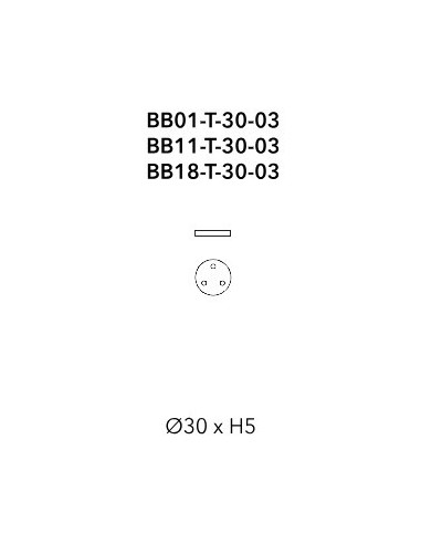 ROSONE TIPO B ROTONDO TRE FORI BIANCO PER MISTY/WONDER