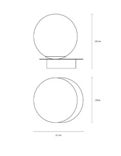 LAMPADA DA TAVOLO PEARL BRONZO 8W 2