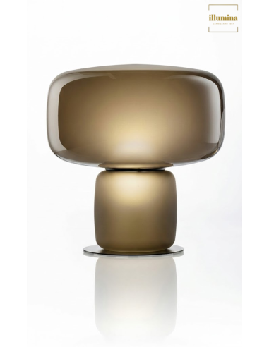 LAMPADA DA TAVOLO MAORI GRANDE FUME' ACIDATO