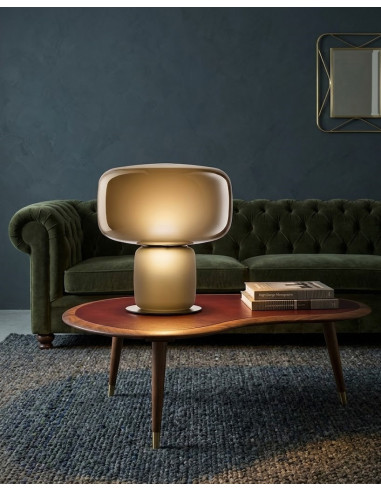 LAMPADA DA TAVOLO MAORI GRANDE FUME' ACIDATO