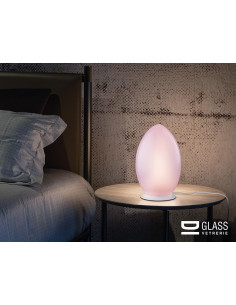 LAMPADA DA TAVOLO LE UOVA PICCOLA ROSA 2