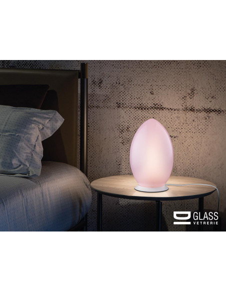 LAMPADA DA TAVOLO LE UOVA PICCOLA ROSA
