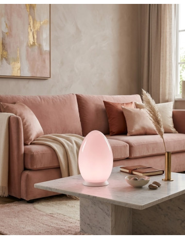 LAMPADA DA TAVOLO LE UOVA PICCOLA ROSA