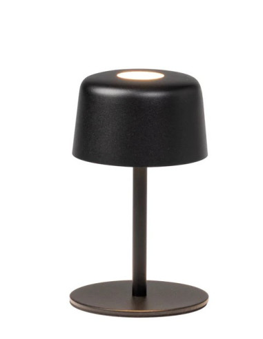 LAMPADA DA TAVOLO RICARICABILE 1+1 NERO