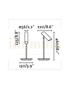 LAMPADA DA TAVOLO LINK NERO 2