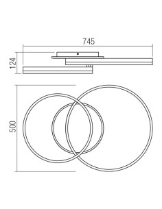 PLAFONIERA TARA ORO 2