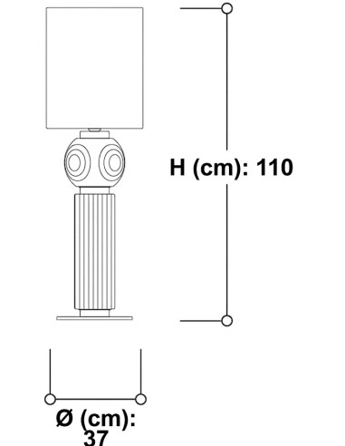 LAMPADA DA TAVOLO MATILDA GIALLO