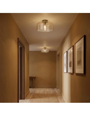 PLAFONIERA GIBUS 30 CM AMBRA