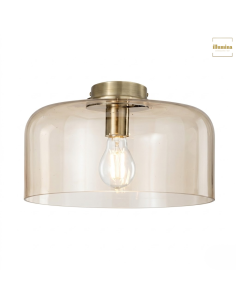 PLAFONIERA GIBUS 40 CM AMBRA