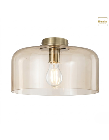 PLAFONIERA GIBUS 35 CM AMBRA