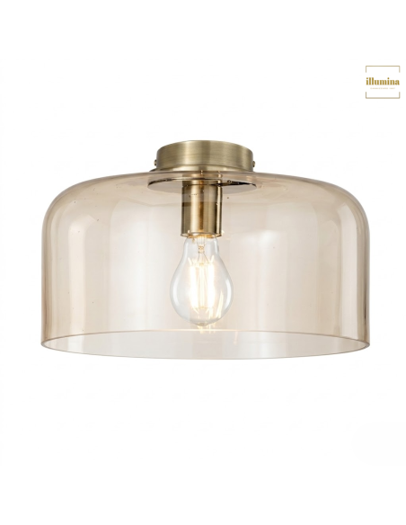 PLAFONIERA GIBUS 35 CM AMBRA
