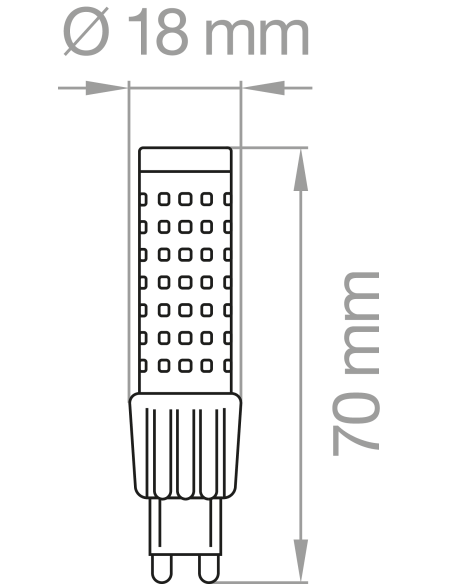 LAMPADA LED G9 7W 3000K