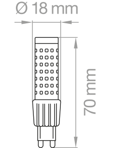 LAMPADA LED G9 7W 4000K 2
