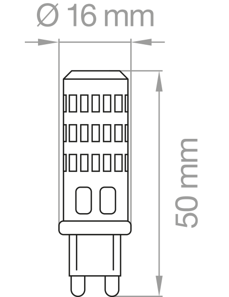 LAMPADA LED G9 4W 3000K