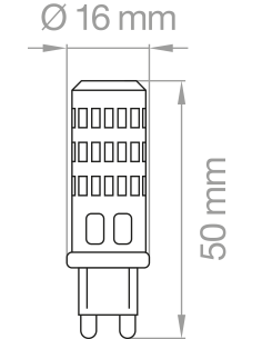 LAMPADA LED G9 4W 4000K 2