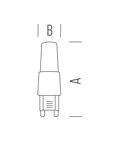 LAMPADA LED G9 COB 3,8W 3000K