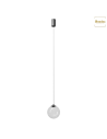 SOSPENSIONE IRIDES TRASPARENTE D. 15CM 5W 3000K