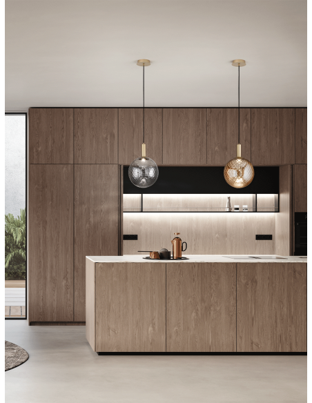 SOSPENSIONE GOLF MAXI ORO/TRASPARENTE