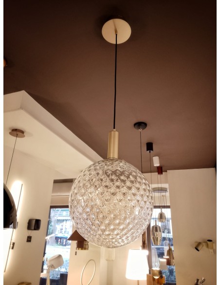 SOSPENSIONE GOLF MAXI ORO/TRASPARENTE