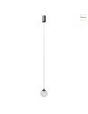SOSPENSIONE IRIDES TRASPARENTE D. 10CM 3W 3000K