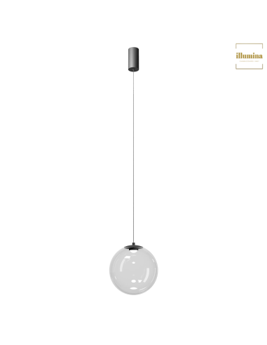 SOSPENSIONE IRIDES TRASPARENTE D. 25CM 10W 3000K