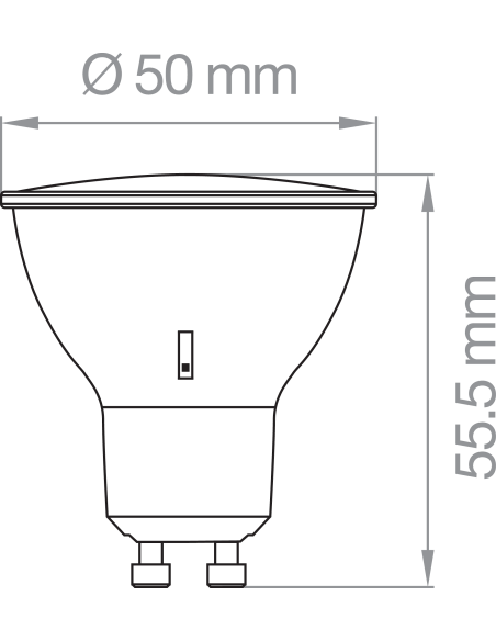 LAMPADINA LED GU10 10W TRICOLOR 10W