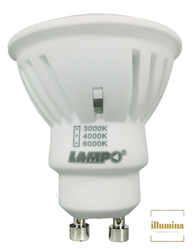 LAMPADINA LED GU10 10W TRICOLOR 10W