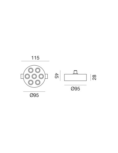 MODULO LED GFA1894 NICKEL SCURO