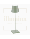 LAMPADA DA TAVOLO RICARICABILE POLDINA PRO VERDE SALVIA