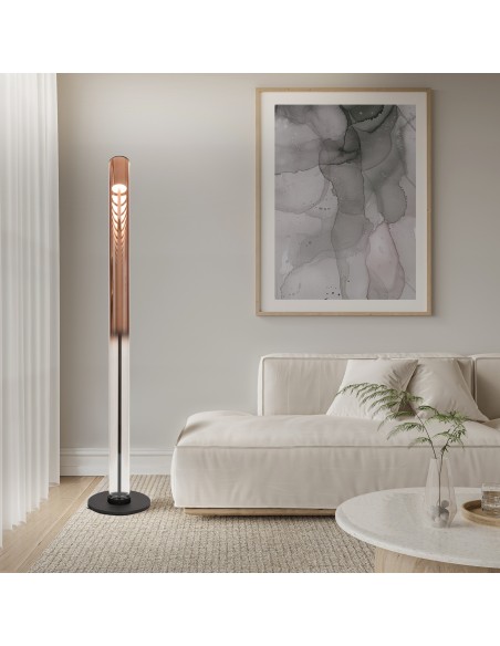 LAMPADA DA TERRA GLAZES ORO ROSA