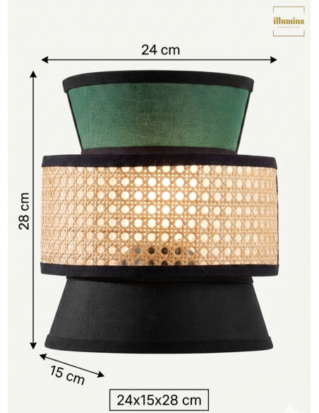 APPLIQUE GAZEBO VERDE E NERA