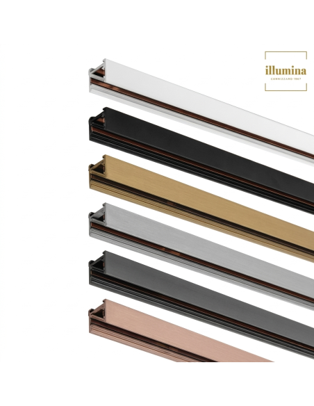 BINARIO MAGNETICO DECORATIVO NICHEL SCURO 1,50MT