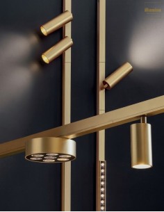 BINARIO MAGNETICO DECORATIVO ORO 1,50MT 2