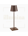 LAMPADA DA TAVOLO RICARICABILE POLDINA PRO MARRONE