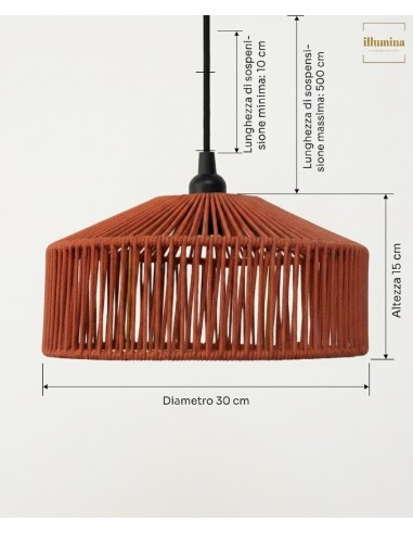SOSPENSIONE CALABARDINA TERRACOTTA