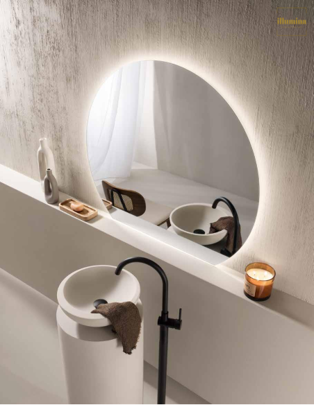 SPECCHIO RETROILLUMINATO ALBA D. 100CM
