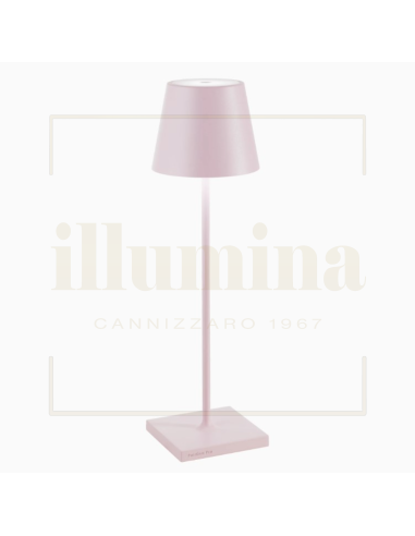 LAMPADA DA TAVOLO RICARICABILE POLDINA PRO ROSA