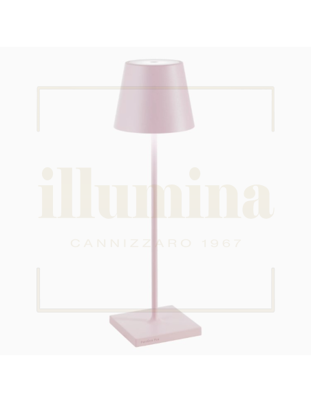 LAMPADA DA TAVOLO RICARICABILE POLDINA PRO ROSA