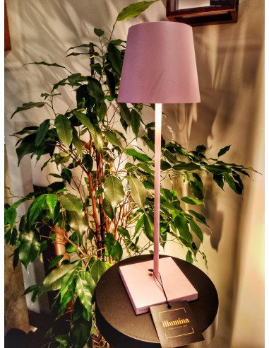 LAMPADA DA TAVOLO RICARICABILE POLDINA PRO ROSA