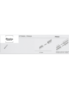 PIASTRA DI GIUNZIONE LINEARE PER PROFILI PRAGA/OTTAWA 2