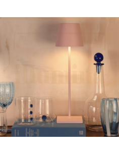 LAMPADA DA TAVOLO RICARICABILE POLDINA PRO ROSA 2
