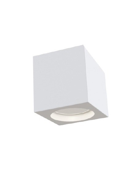 PLAFONIERA CUBICA IN GESSO PICCOLA